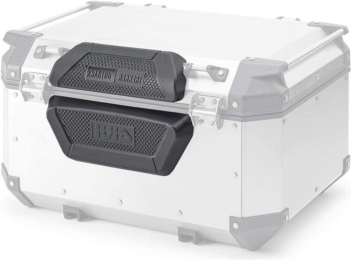 Passagiersrugleuning Topcase - Motorrugsteun - Comfortabel Rijden - Aluminium Topcase - 58 liter - Zwart