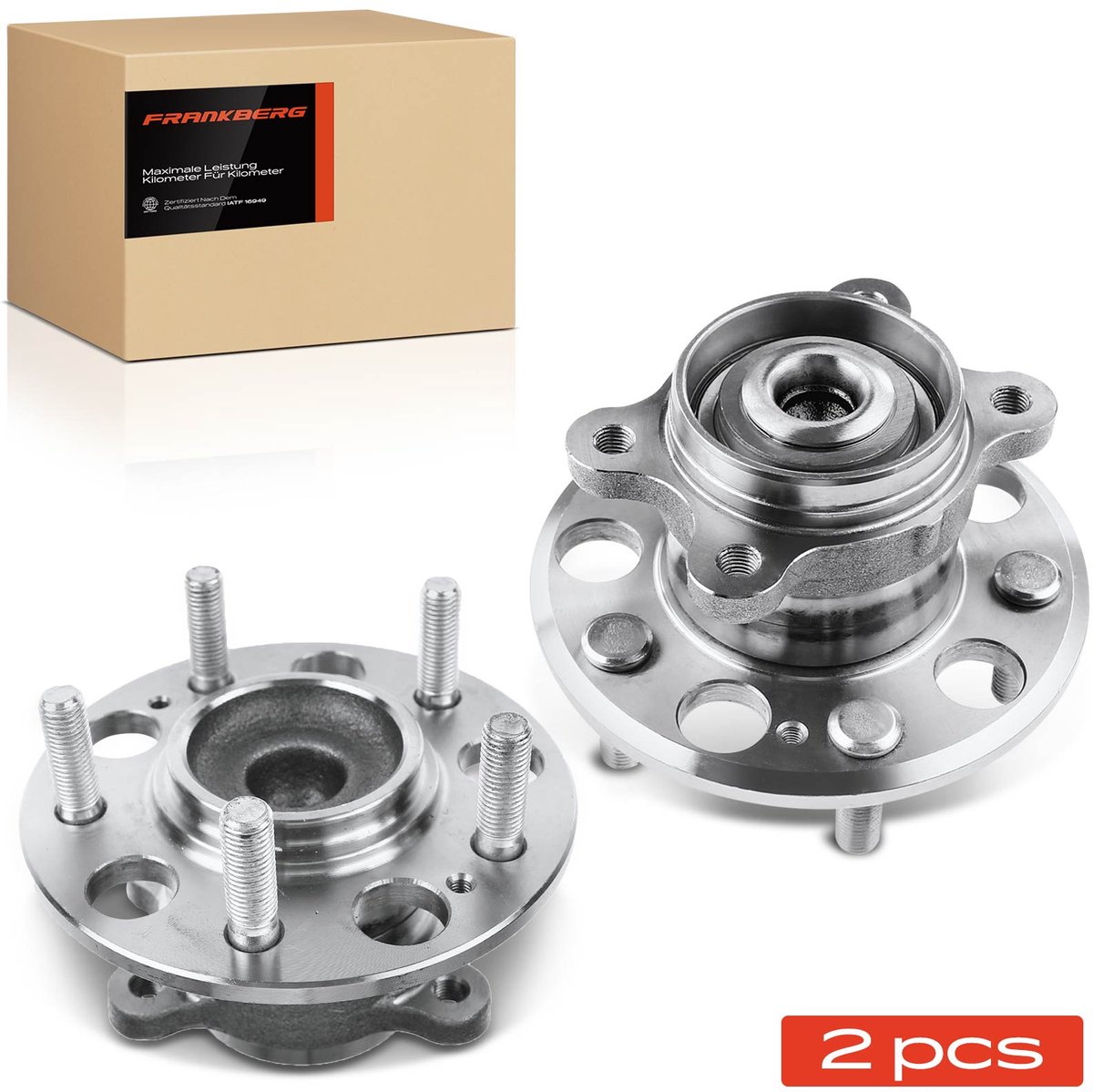 Frankberg 2x Wielnaaf Set Achter voor Hyundai Elantra