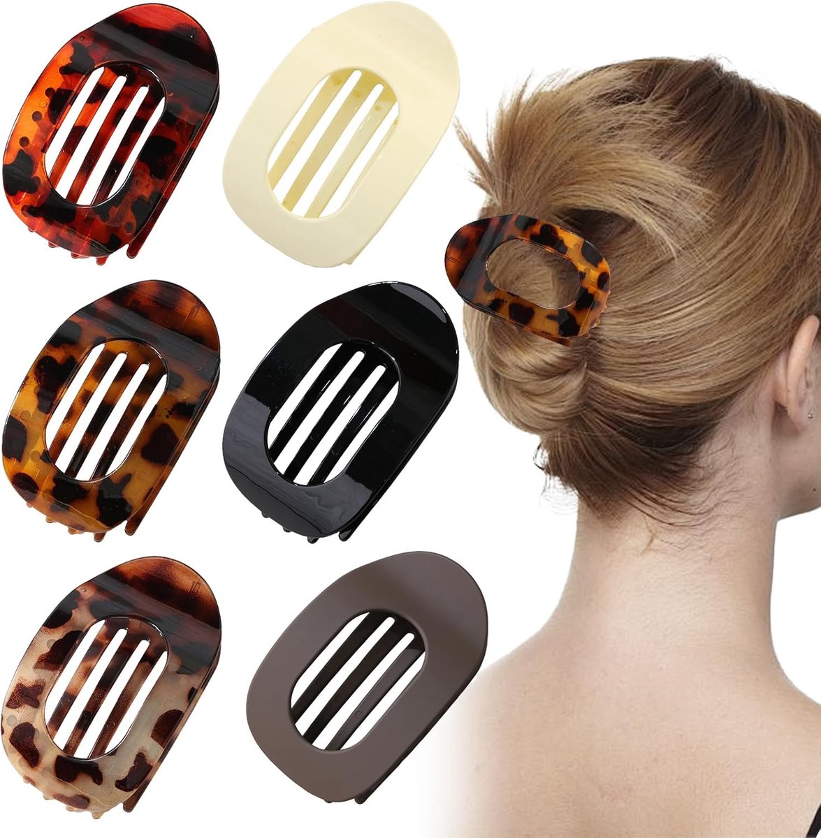 6 Pcs Haarspelden - Dames Haaraccessoires - Dunne Haarset Klemmen voor Dikke Haarclips