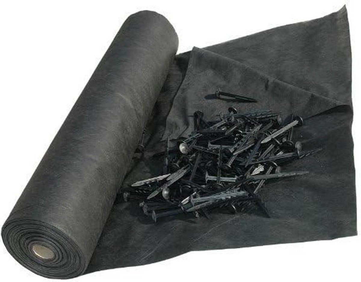 Onkruid Controle Grond Cover - Worteldoek Mulch Barrière - Onkruid Vrij Houden - Poreus UV Gestabiliseerd - 50M X 1M