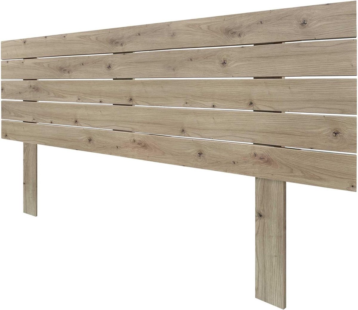 Hoofdbord Hout - Bedkopstuk Paneel - Slaapkamer Decoratie - Horizontale Palletstijl - 160cm - Eik