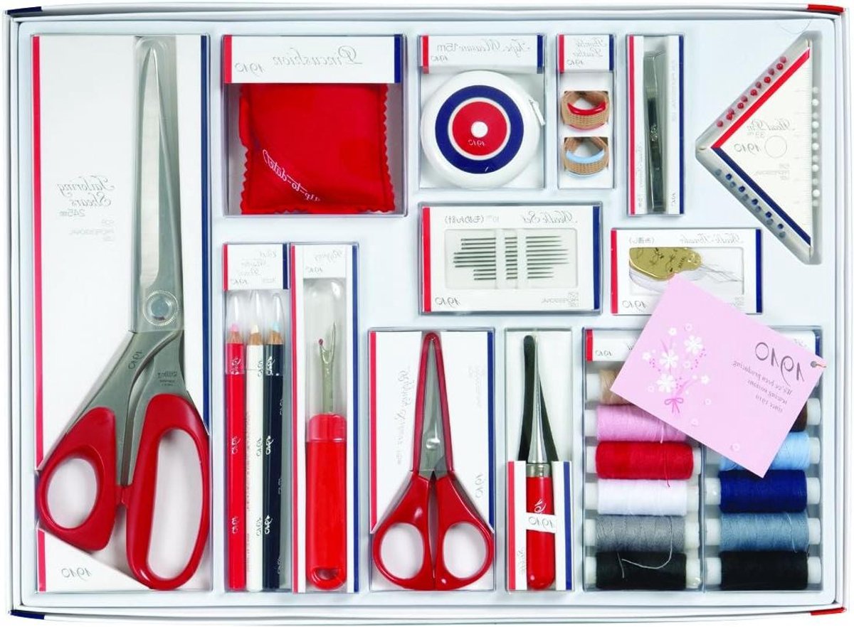 Naaiset - Naaisets & Kits - Kleding Repareren - Handgeproduceerd - 24.5 cm - Rood