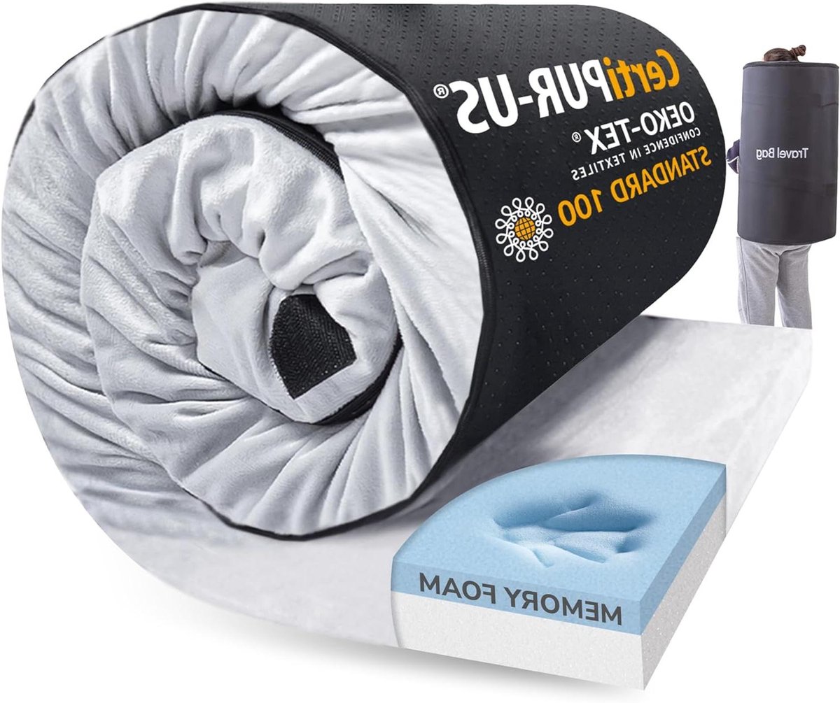 Campingmatras Traagschuim - Slaapmat Kamperen - Comfortabel Slapen Buiten - AeroFusion Traagschuim Basis - 190 x 96 cm - Wit