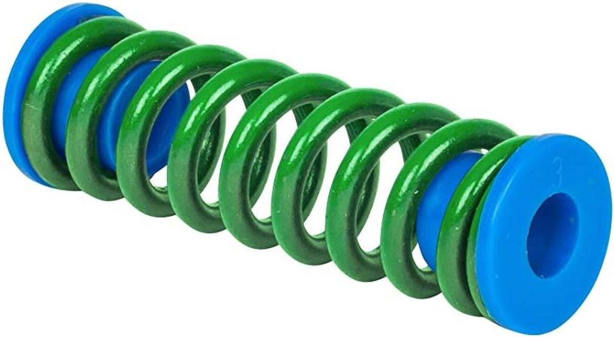 Vervangende veer - Reserveveer zadelpen - Fietscomfort verbeteren - Specifieke veerhardheid - 56 mm - Groen