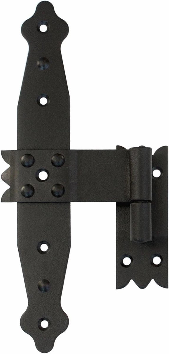 Kruisbanden Deurband - Middenband Hekband - Hekken Bevestigen - Gepoedercoat Zwart - 235 mm Lengte - Zwart