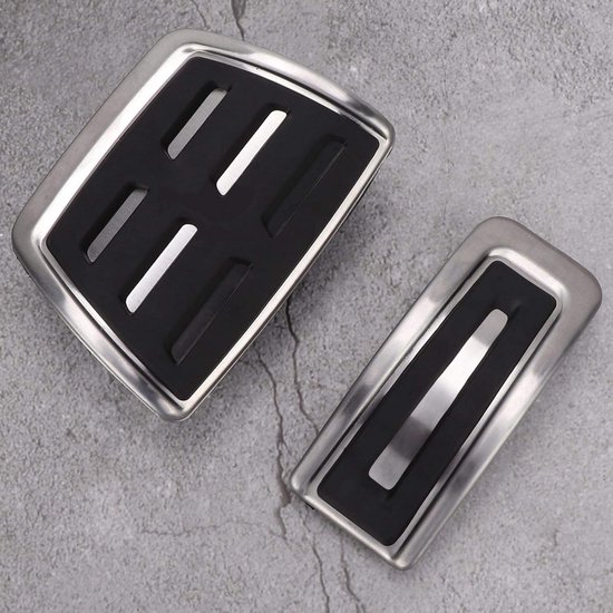 Auto Pedaal Hoezen - RVS Pedaal Covers - Verbeteren Rijervaring - Antislip Oppervlak - 2 stuks - Zilver — afbeelding 4