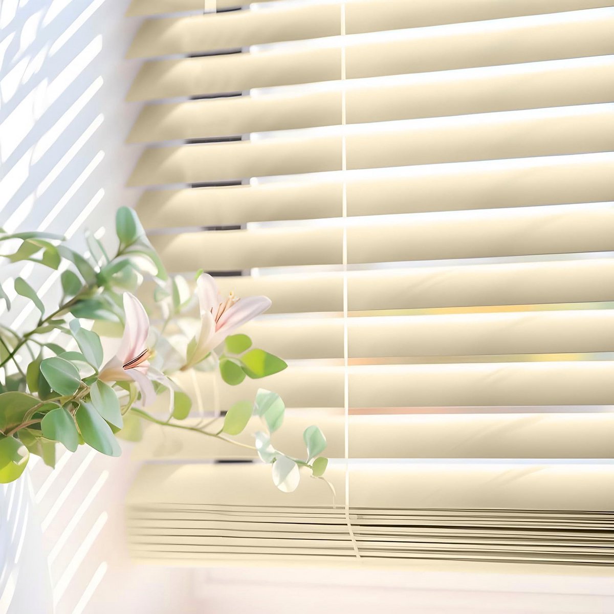 PVC Vinyl Jaloezie Beige 120 x 160 cm Zelfsluitend Koord Eenvoudige Montage
