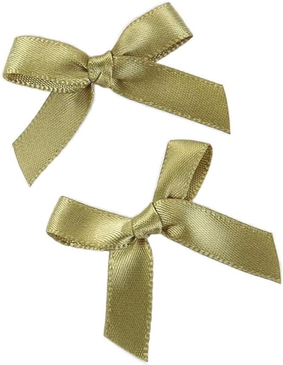 Cadeaustrikken in satijn, 100 stuks, ideale decoratie voor bruiloften, feestjes en scrapbooking, perfect voor haaraccessoires en verpakken