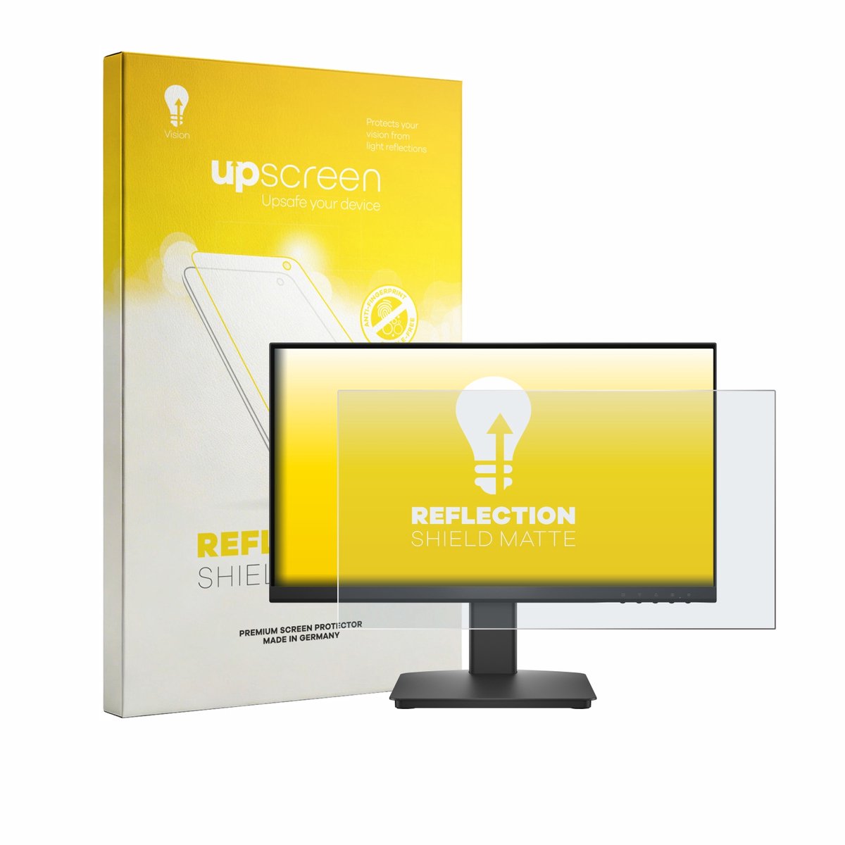 upscreen - Screenprotector voor Dell 22 SE2225HM - Folie Beschermfolie anti glare matte