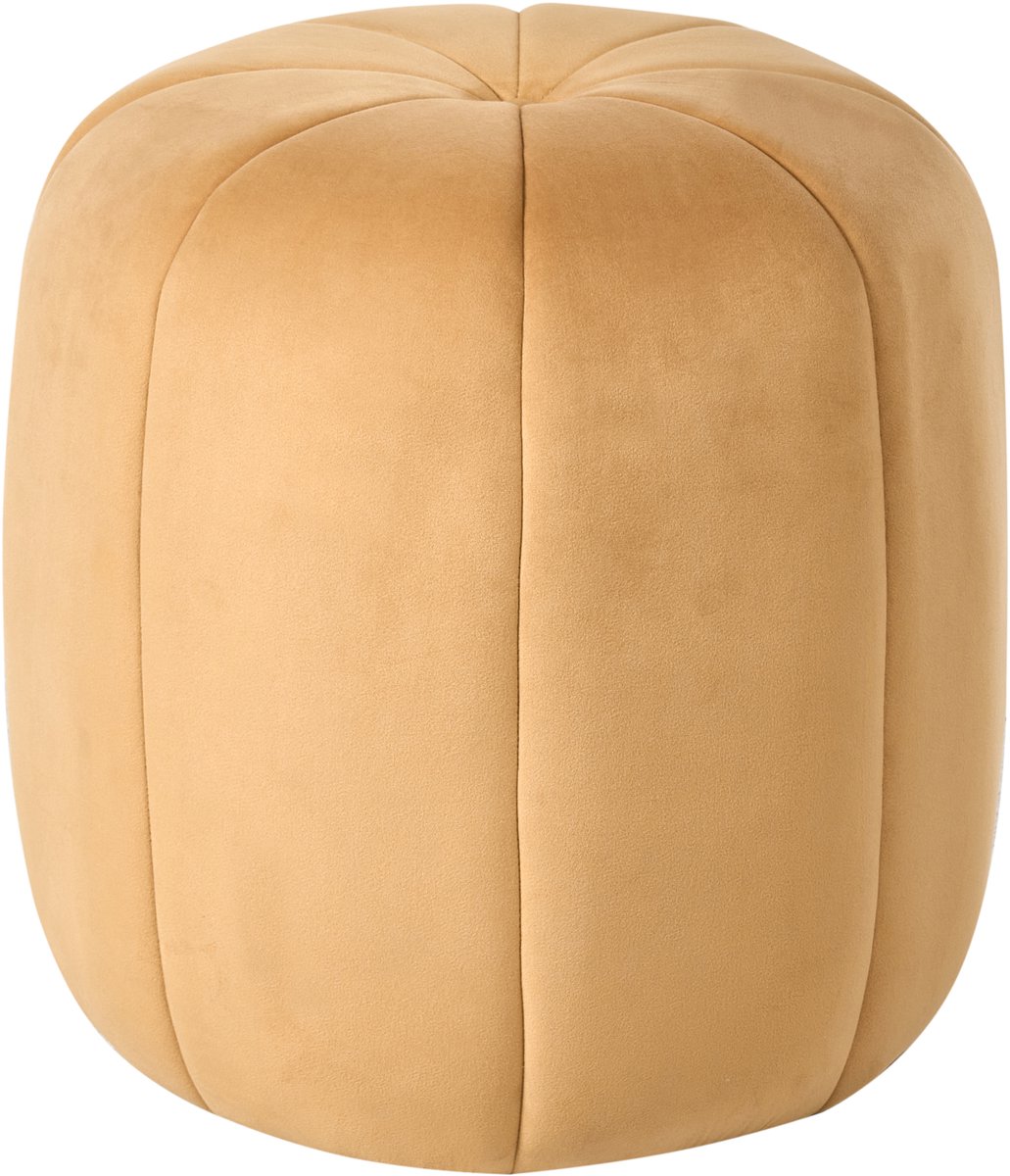SELBY - Poef - Mosterdgeel - Fluweel