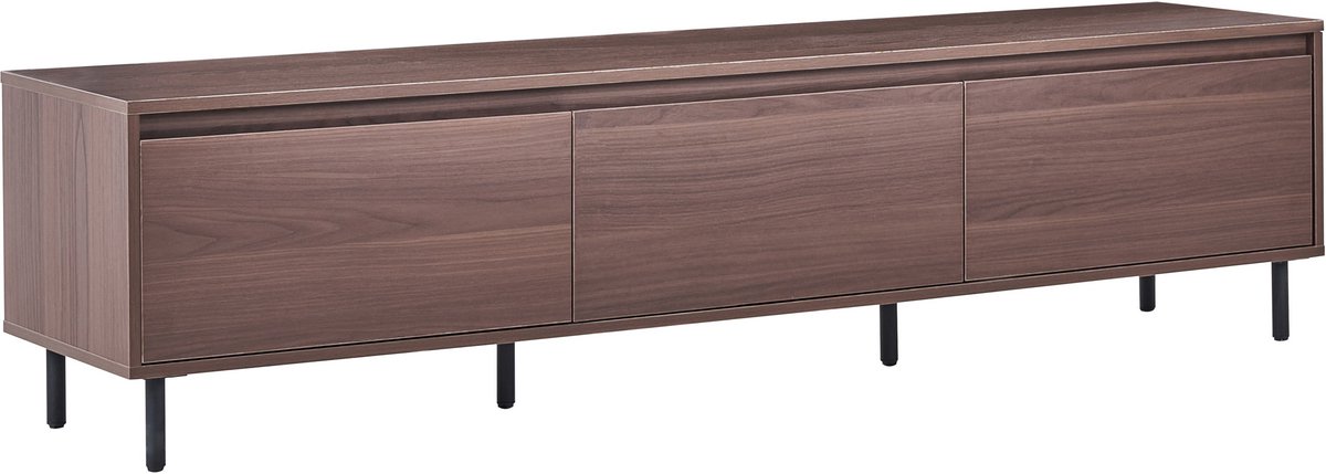 Beliani NIKEA - TV-meubel - Donkerbruin - MDF