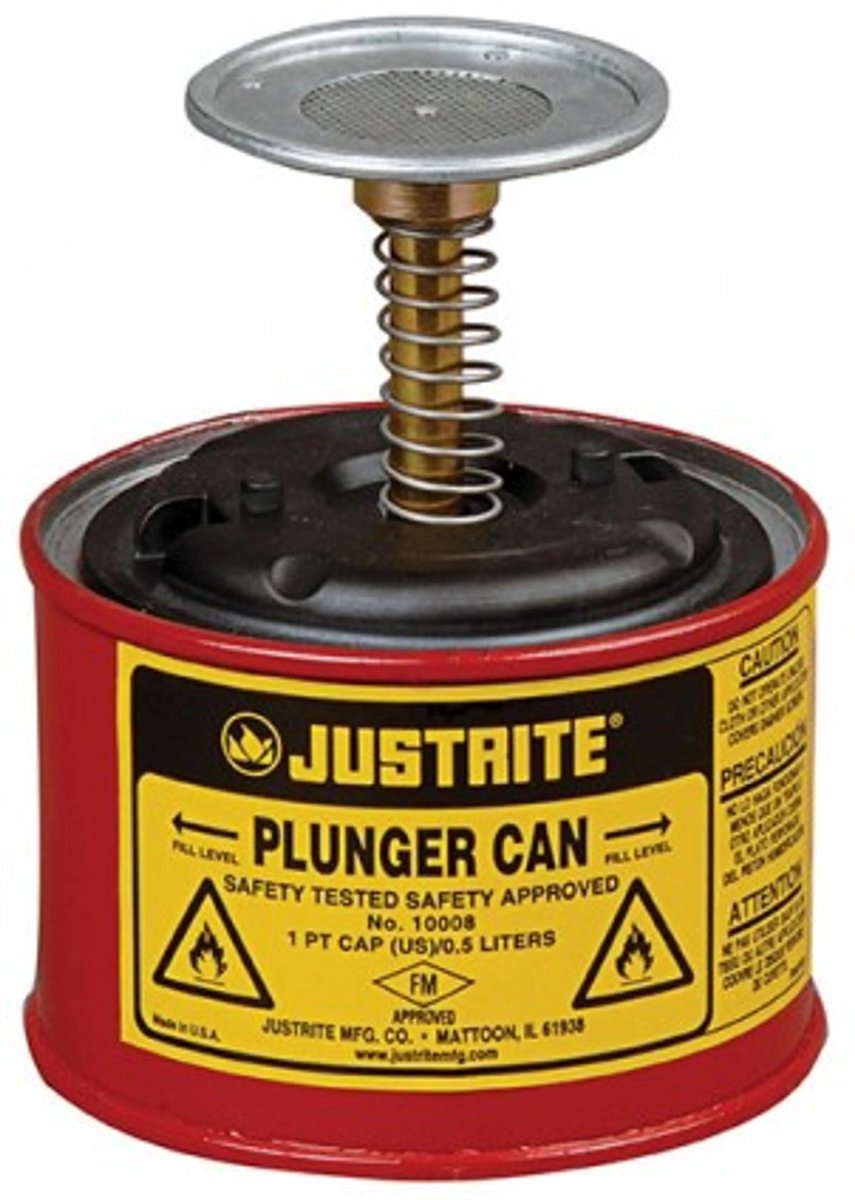 JUSTRITE Plunjerkan Metaal - ROOD 500ml