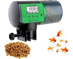 Automatische Visvoeder - Voedseldispenser Aquarium - Vissen Voeren - LCD Display - 200 ml - Groen
