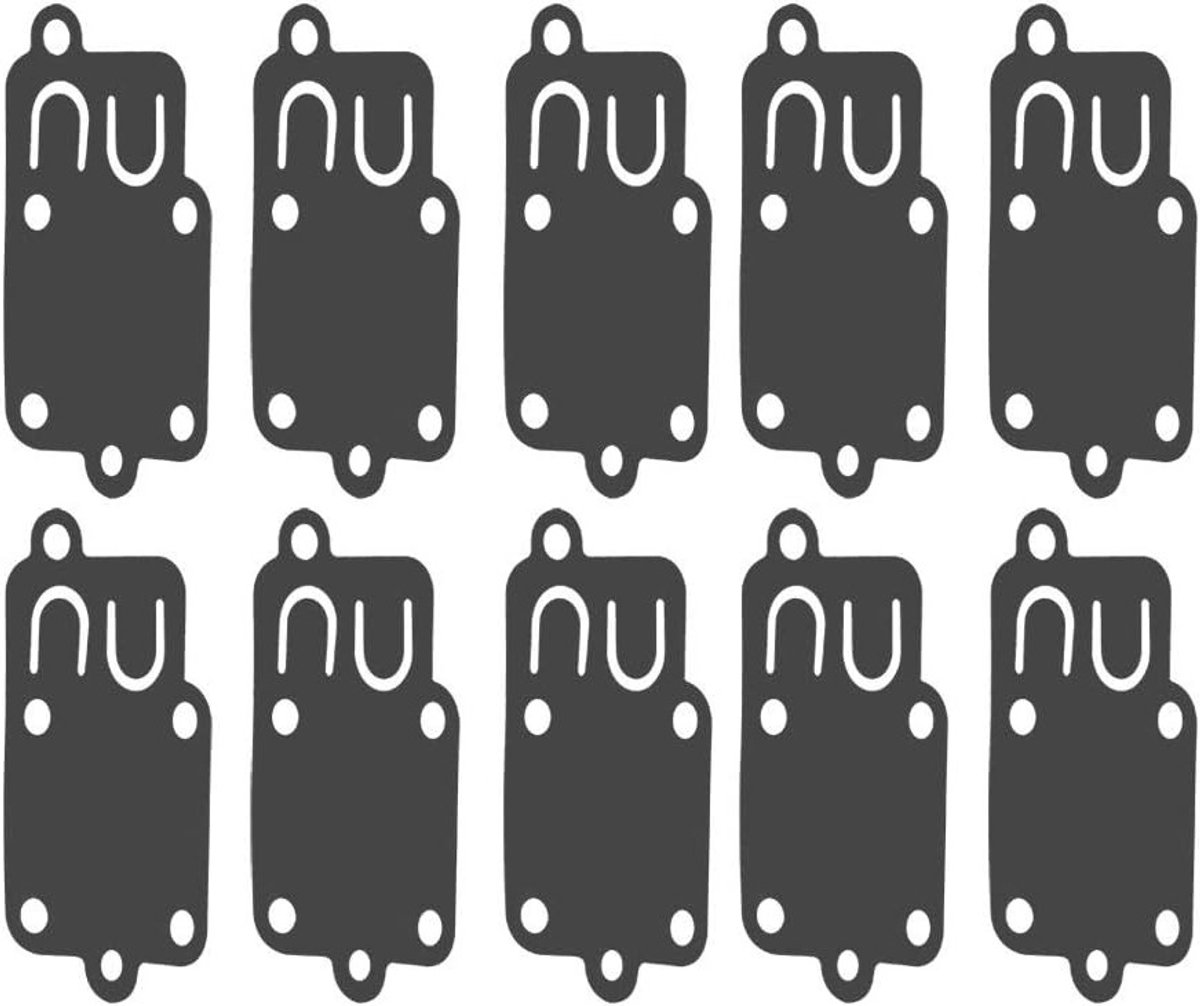 10 Stuks Carburetor Diaphragm Gasket Geschikt voor Briggs & Stratton 270026 en 272538, Perfecte Vervanging voor Motoronderdelen