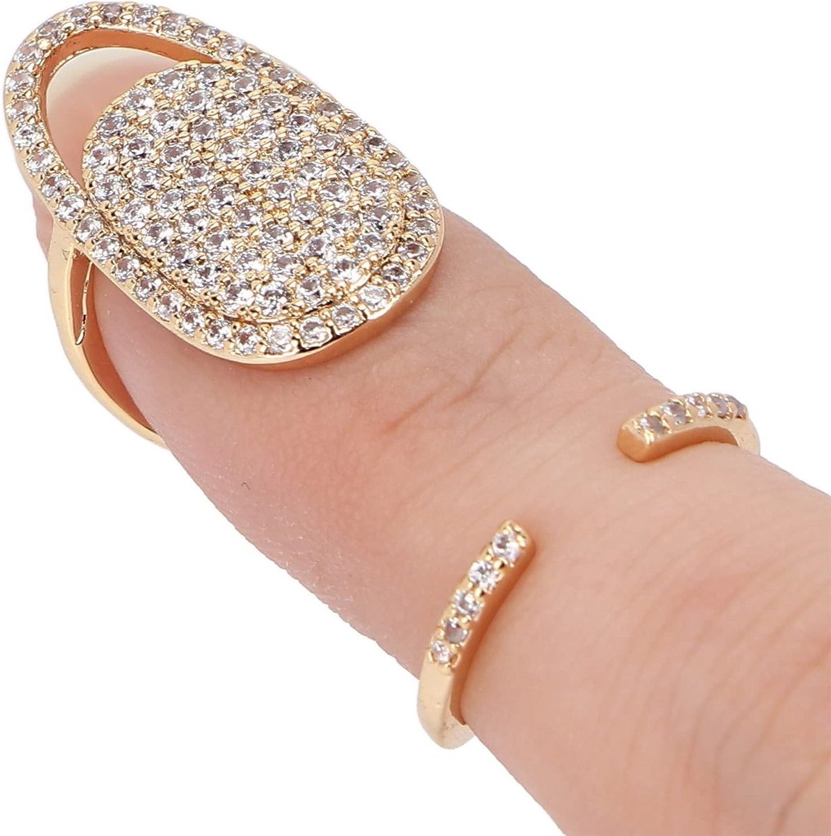 Verstelbare Nagelringen voor Vrouwen, Mooie en Praktische Vingerdecoratie voor Feesten, Veilig en Comfortabel Draagbaar, Perfecte Accessoire voor Nagelstyling