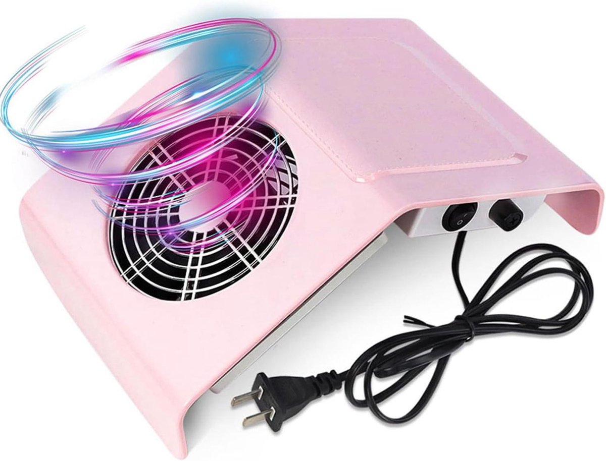 Nagelstofzuiger - Nagel Ventilator - Manicure en Pedicure - Met Handsteun - 40 W - Wit