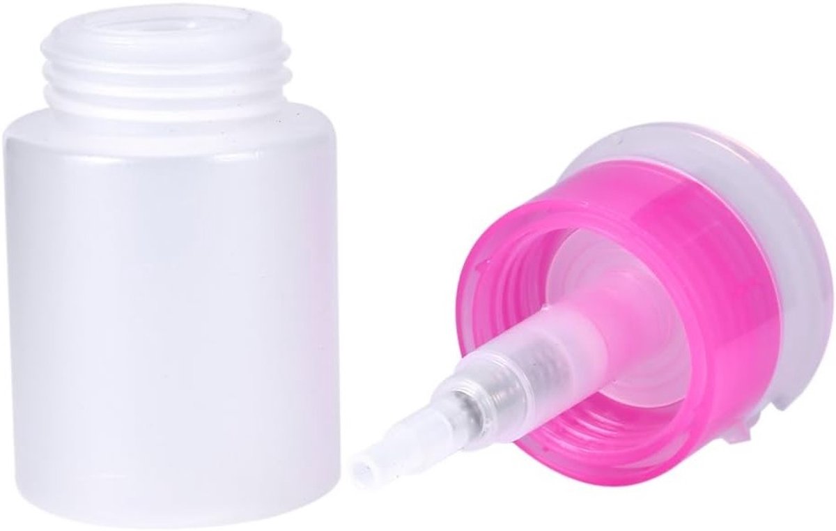 Lege Plastic Fles 60 Ml Pompdispenser voor Nagellakremover, Alcohol en Make-up Remover