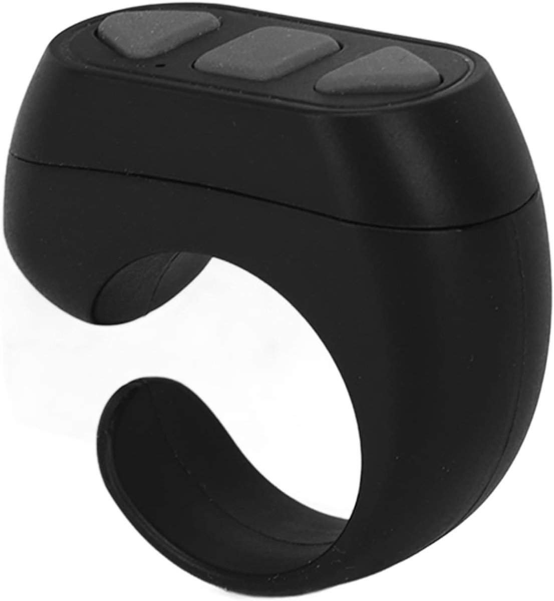 Slimme Pagina Turner met Bluetooth Afstandsbediening, Oplaadbare Finger Remote voor iOS en Android, Ideaal voor Tiktok Video's en Selfies, Zwart