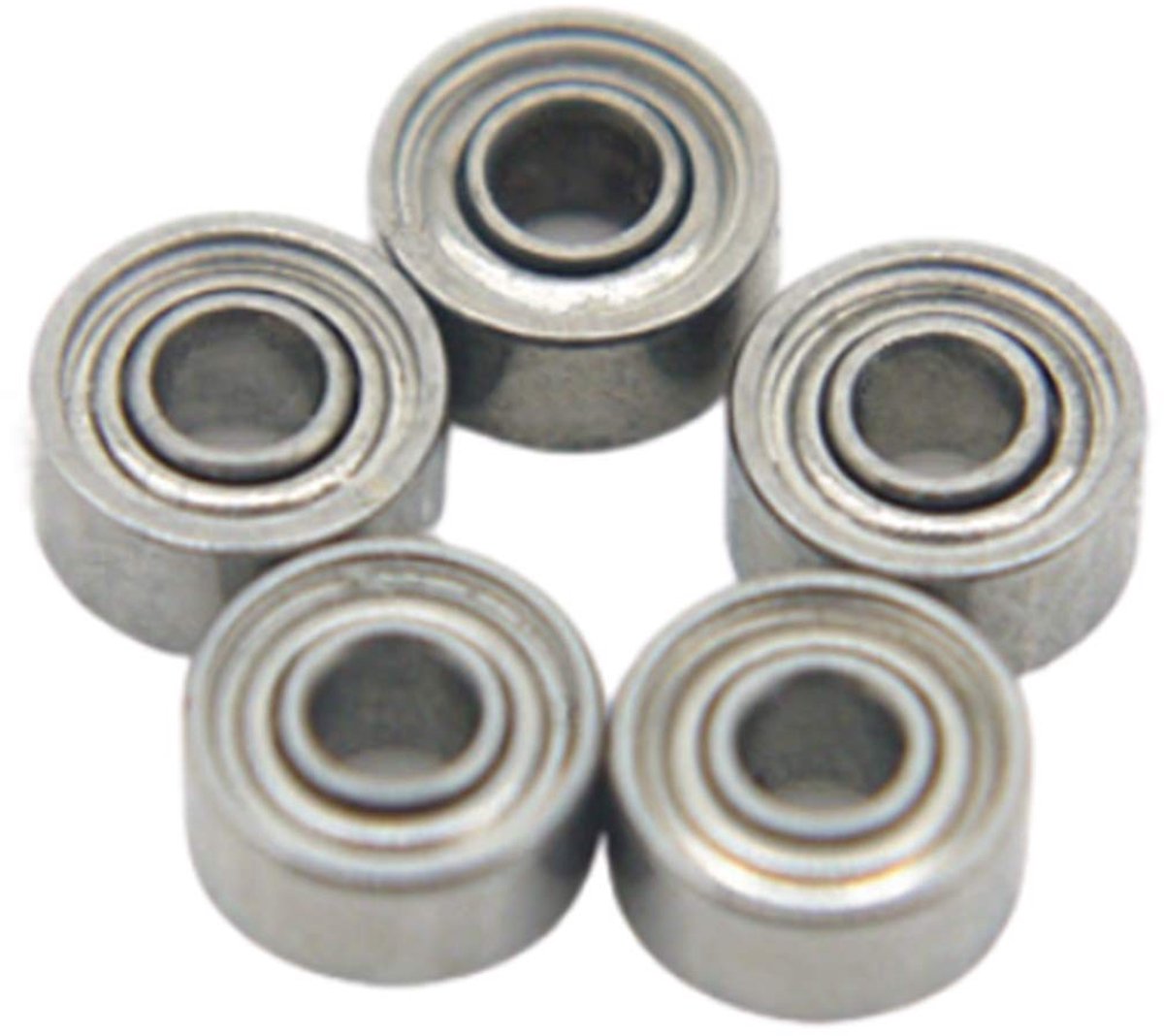 SPHProducts - Diepe Groef Kogellager - 5 Stuks - Ideaal voor Verticale Installatie - 6x17x6mm - IJzeren Cover - Hoge Snelheid Kogellager - Geschikt vo