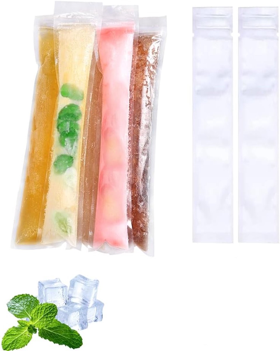 Water IJs - Pack van 120 Water IJs Tassen - Popsicle Moulds - BPA Vrij voor Yogurt IJs Candy