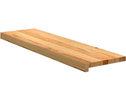 Houten Traptreden - Tredes Trappanelen - Trap Bekleden - Massief Eikenhout - 90x25x2 cm - Lichtbruin