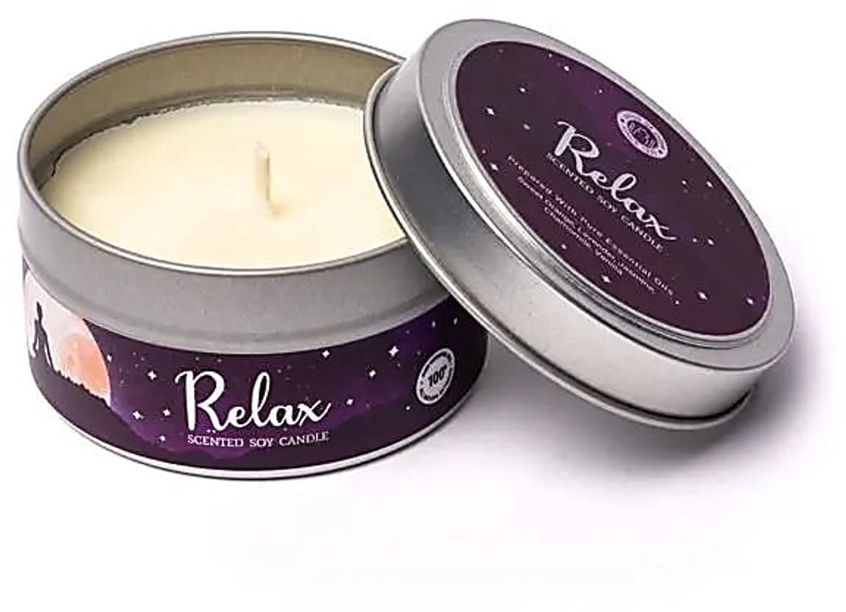 Song Of India geurende sojakaars Relax in blik - verpakking van 2 stuks - 80 g - 80g