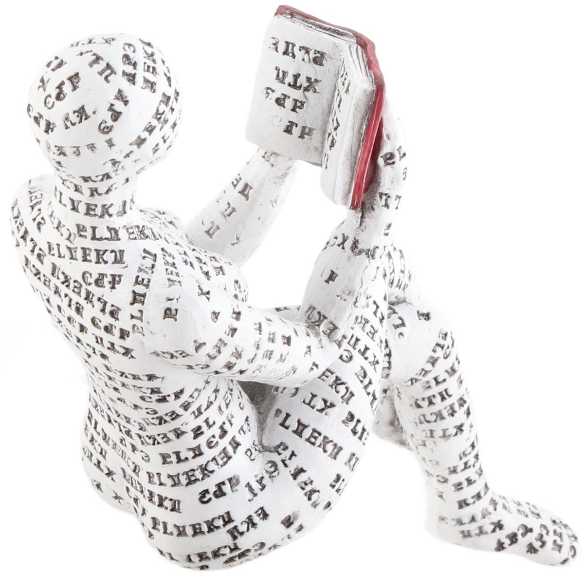 Store_8 - Girl Reading Beeldje - Hars Ornament - Innovatieve Vrouw Lezend - Boekenplank Decoratie - Desktop Decoratie - Uniek Geschenk - Modern Design