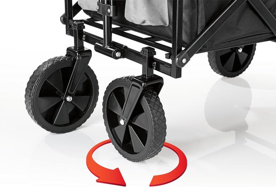 Bolderkar - Draagkar Transportkar - Vervoer Zware Lasten - Opvouwbaar Ruimtebesparend - Tot 80 kg - Antraciet Zwart van Merkloos — afbeelding 4