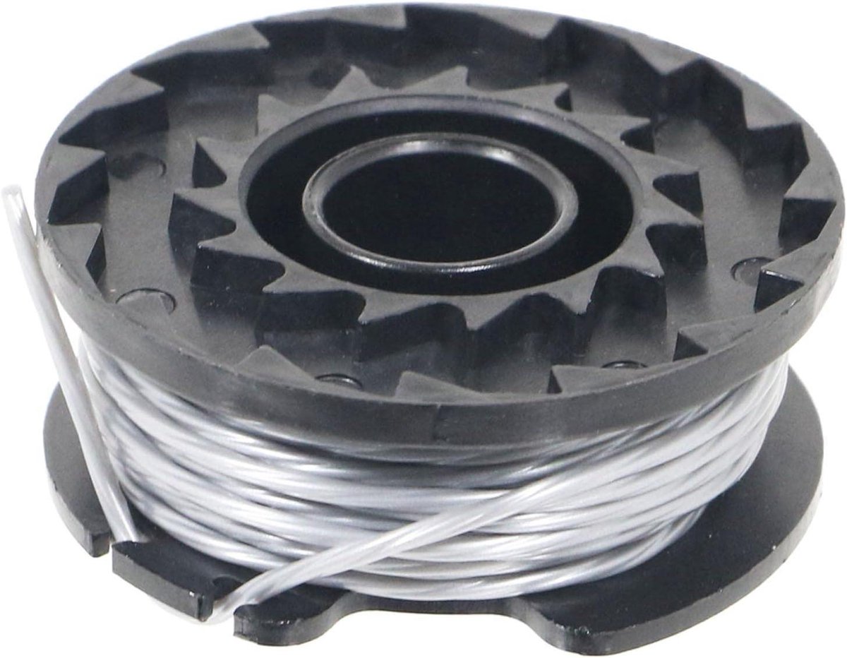 Trimmer Spoel - Reserveonderdeel Grastrimmer - Gazon Onderhouden - Compatibel met WEV20LT - 6m x 15mm - Zwart