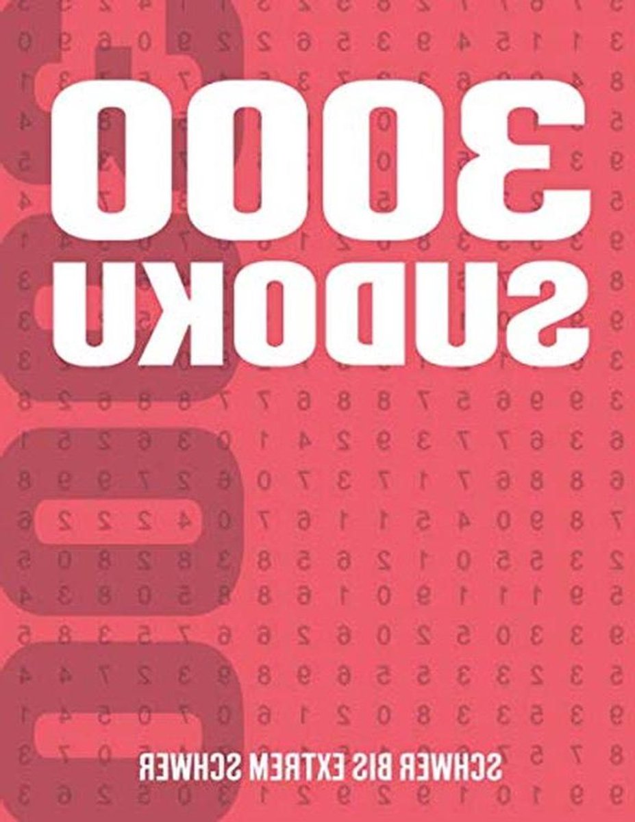 Sudoku Heft - Puzzelboek - Hersenen Trainen - 3000 Puzzels - 21.59 x 27.94 cm - Niet gespecificeerd