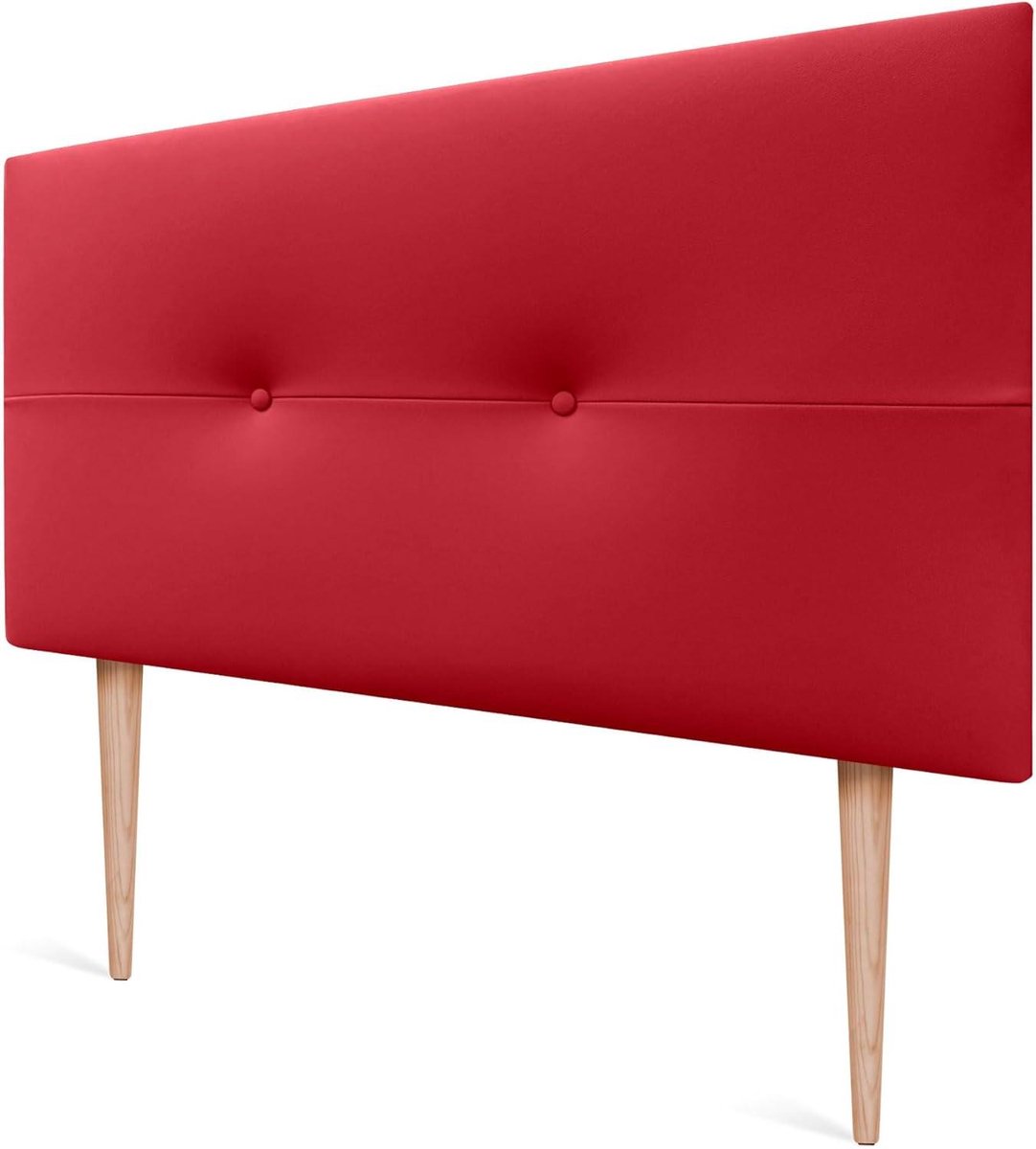 Hoofdboord Gestoffeerd - Bed Hoofdsteun - Slaapkamer Aankleden - Inclusief Poten en Muurbevestiging - 105x105cm - Paars