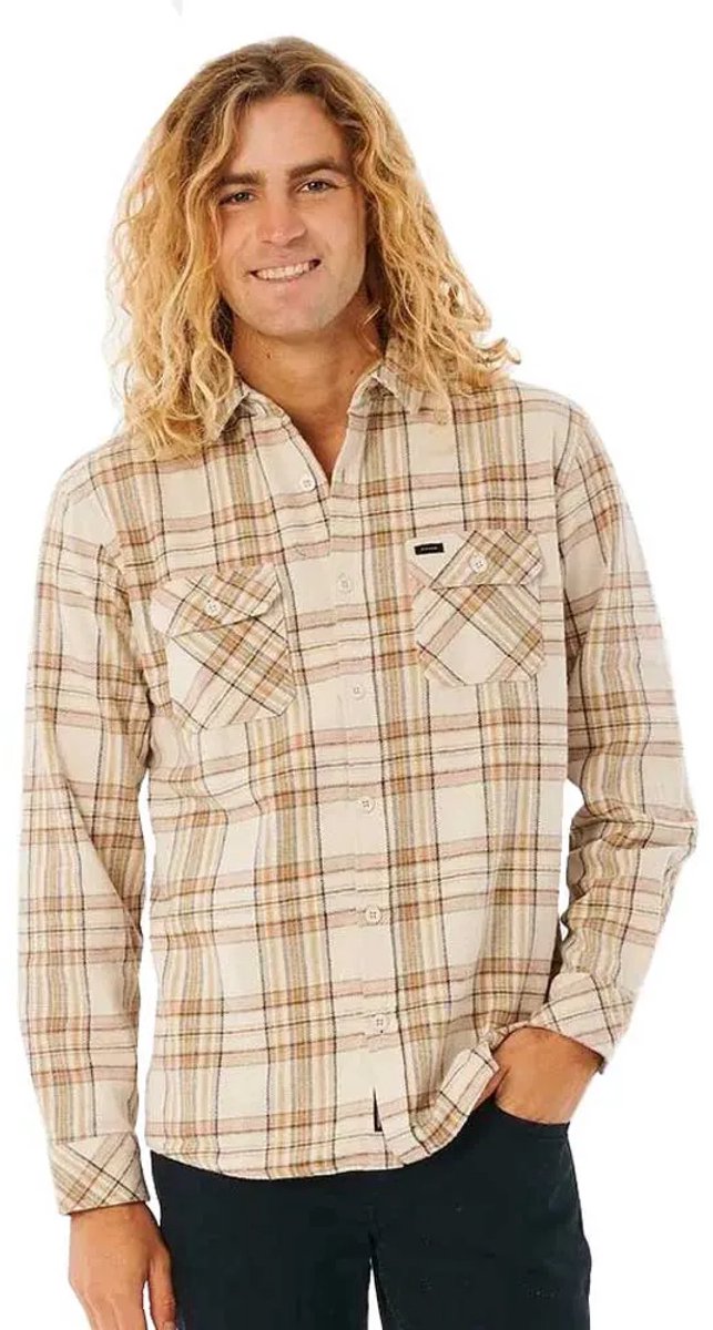 Rip Curl Griffin Flannel Overhemd Met Lange Mouwen 2XL Man Bone