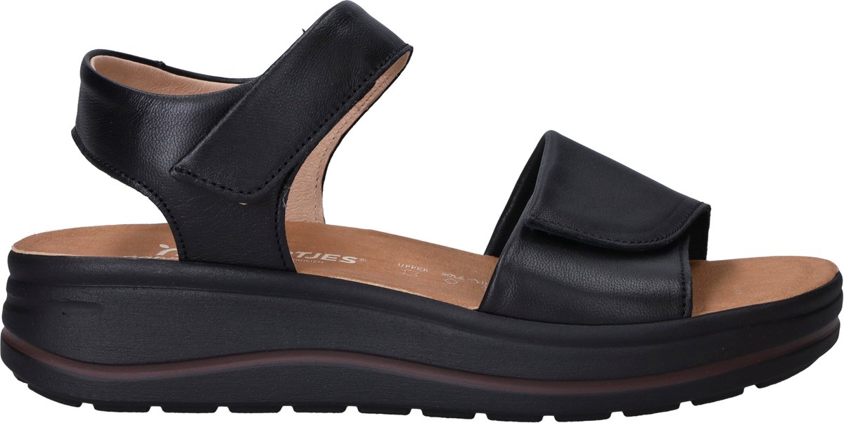 Hartjes 132.2002/10 01.00 H Zwarte Leren Dames Sandalen 100% Chroomvrij – 40