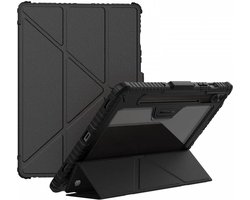 Nillkin Bumper Book Case met Camera Slider Zwart Geschikt voor Samsung Galaxy Tab S10 Lite / S10 FE / S9 FE / S9
