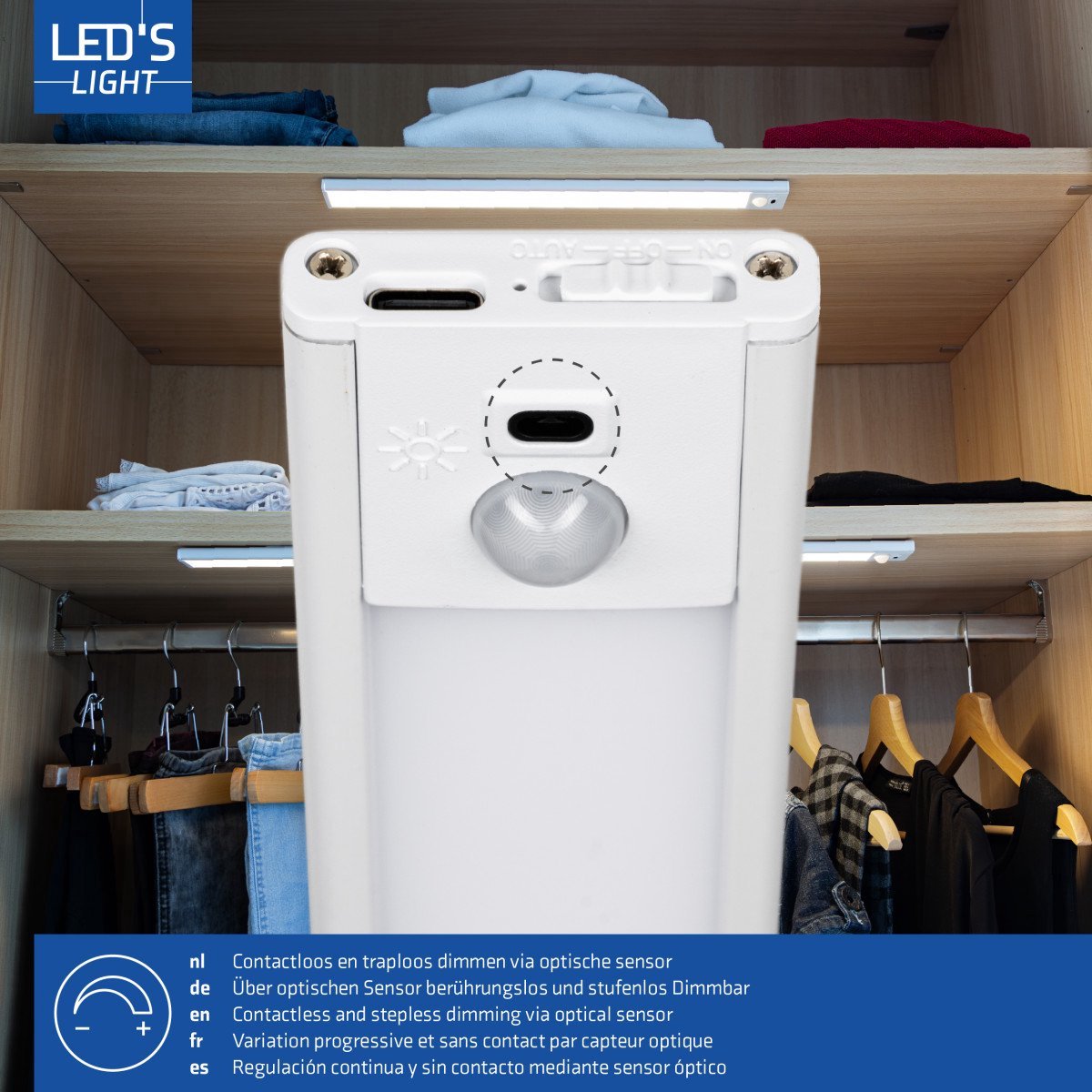 Proventa LED Onderbouwverlichting 55 cm met koppelstuk - voor keuken & kast