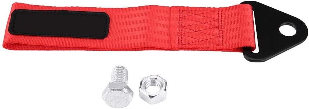 Auto Sleepband - Sleeptouw Raceauto - Voertuig Slepen - Hoge Sterkte 10.000 lbs - 22 cm Lengte - Rood