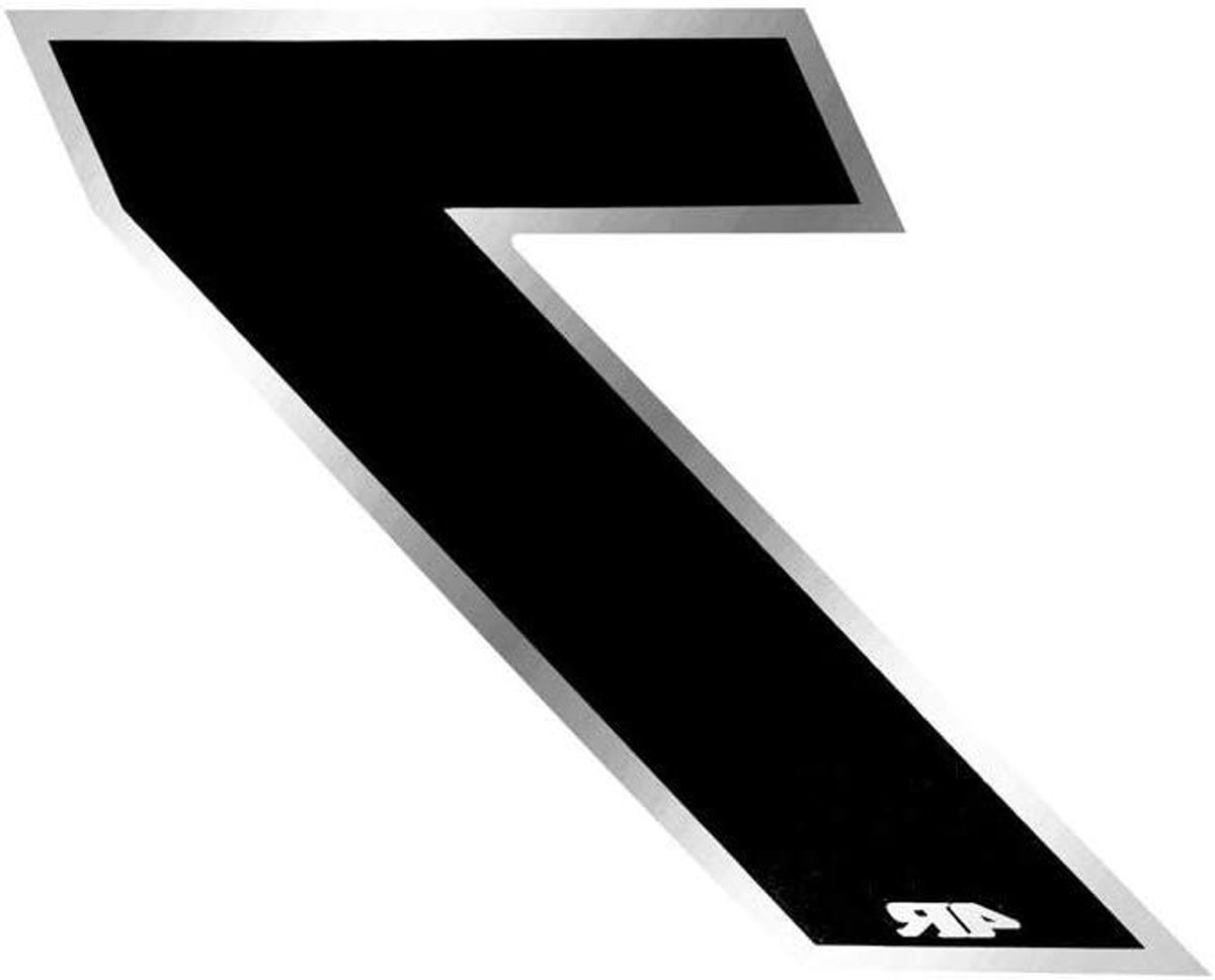 Cijfer Sticker - Nummer Badge - Motor Personaliseren - Zelfklevend Papier - 65 x 85 mm - Zwart