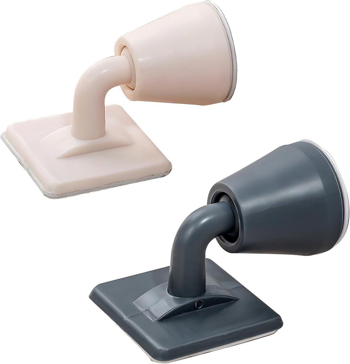 Set van 2 Magnetische Deurstoppers voor Muurbevestiging - Half Maan Vloerdeurstoppers ter Bescherming van Muren en Deuren in Huis en Kantoor