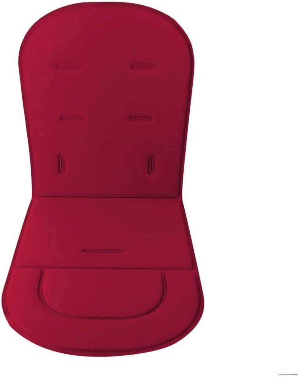 Kinderwagen Liner - Autostoel Kussen - Baby Comfort - Zacht Schuimkatoen - 34 x 25 cm - Rood