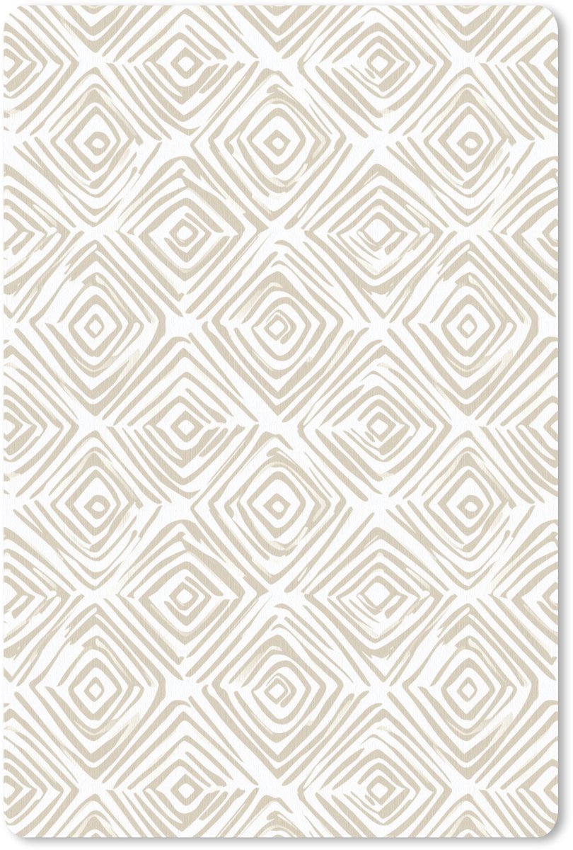 Muismat 13x20 cm - Mousepad Abstract - Ruit - Beige - Muismatten