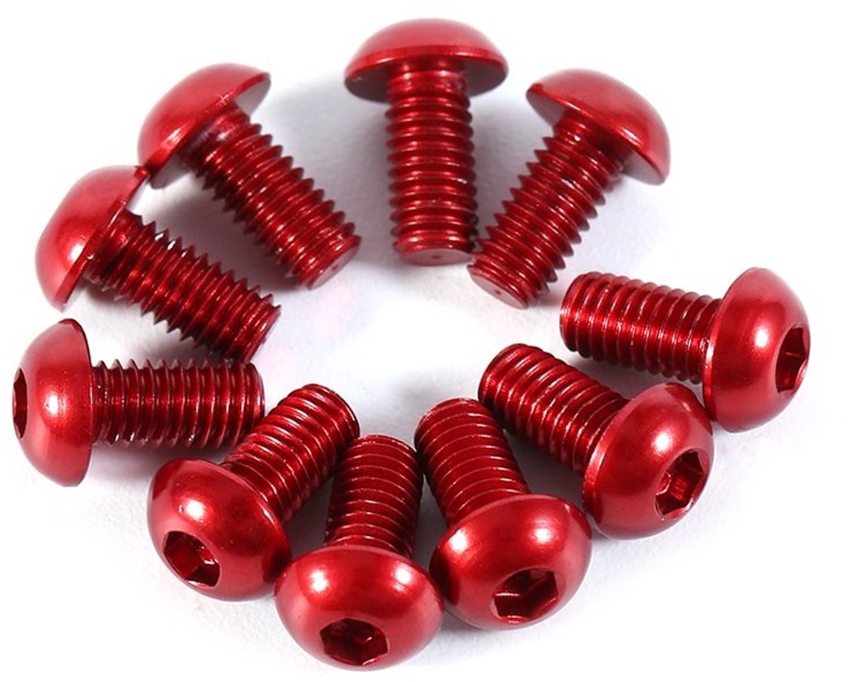 Kleurrijke Ronde Bouten Doppen 10 Stuks M3 6-10mm Aluminium Bouten voor Hexaansluiting en Bevestiging