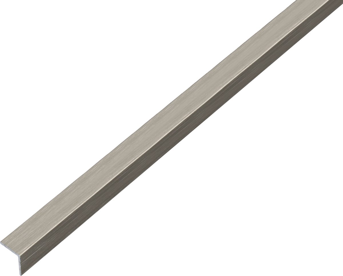 Alberts 499440 hoekprofiel | zelfklevend | aluminium, rvs-look, donker | 1000 x 15 x 15 mm | set van 3