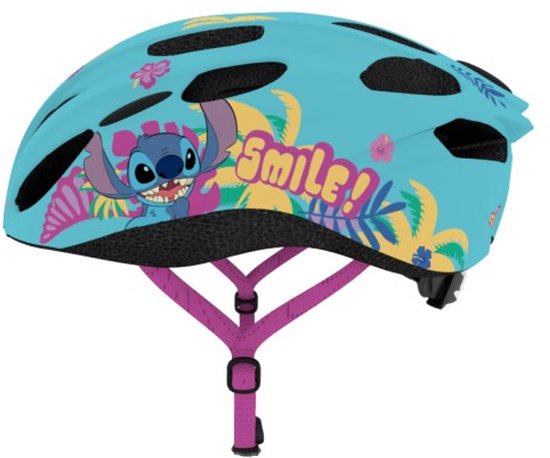Fietshelm Kind Disney Stitch Kinderhelm Jongens Meisjes 52-56 cm Blauw