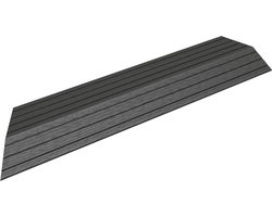 Hoekprofiel WPC - Randafwerking Terras - Terras Afwerken - Kliksysteem Waterafvoer - 38x7.5x2 cm - Antraciet