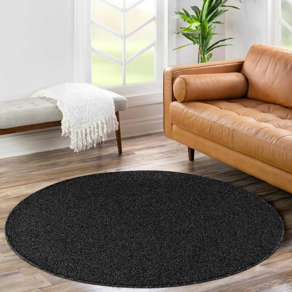 Ronde Vloerkleed - Zachte Vloerbedekking - Woonkamer Decoratie - Oeko-Tex Gecertificeerd -