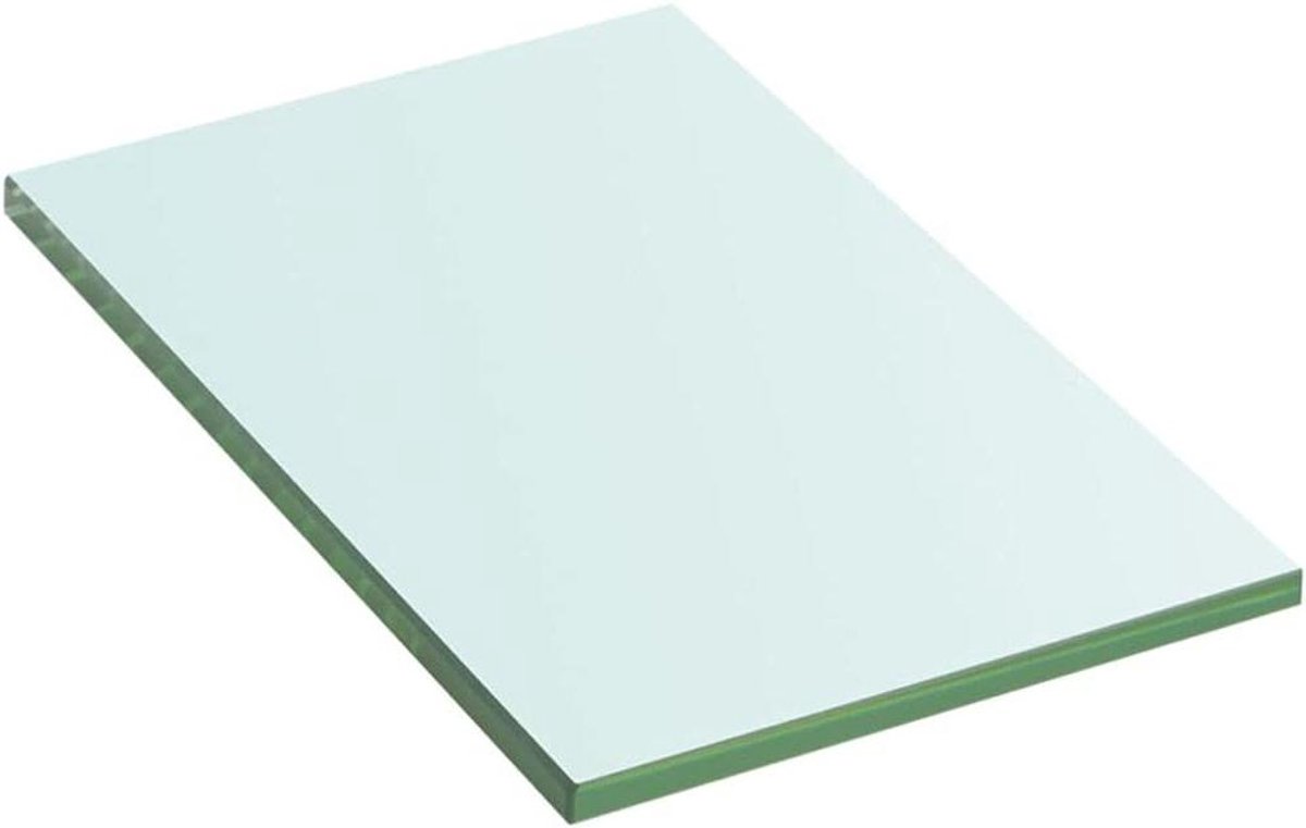 Wandrek Glas - Decoratieve Plank - Muur Decoratie - Veiligheidsglas Stabiel - 20 x 12 cm -