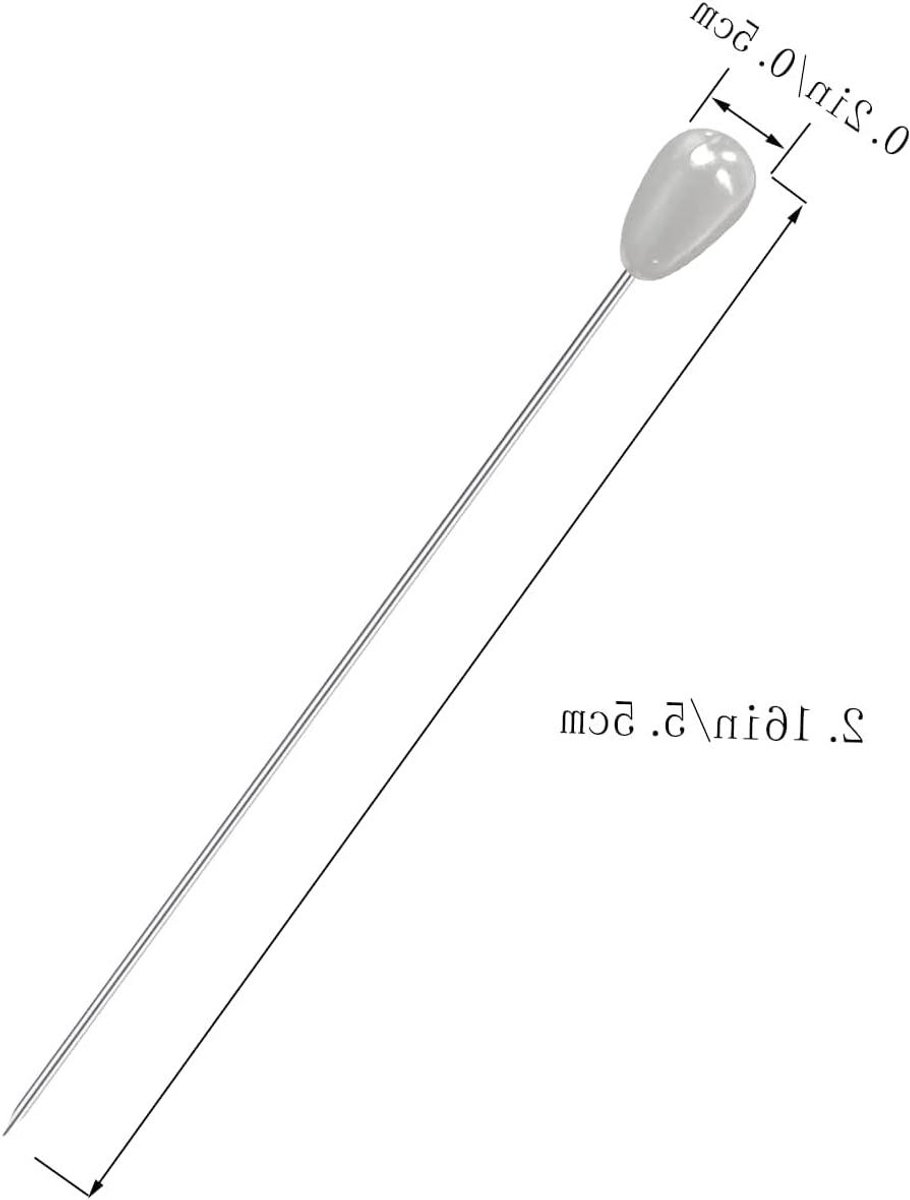 80 Parel Pinnen - Bruiloft Decoratie - Bloemen Schikken - Druppelvormige Kopjes - 55mm Lengte - Roze