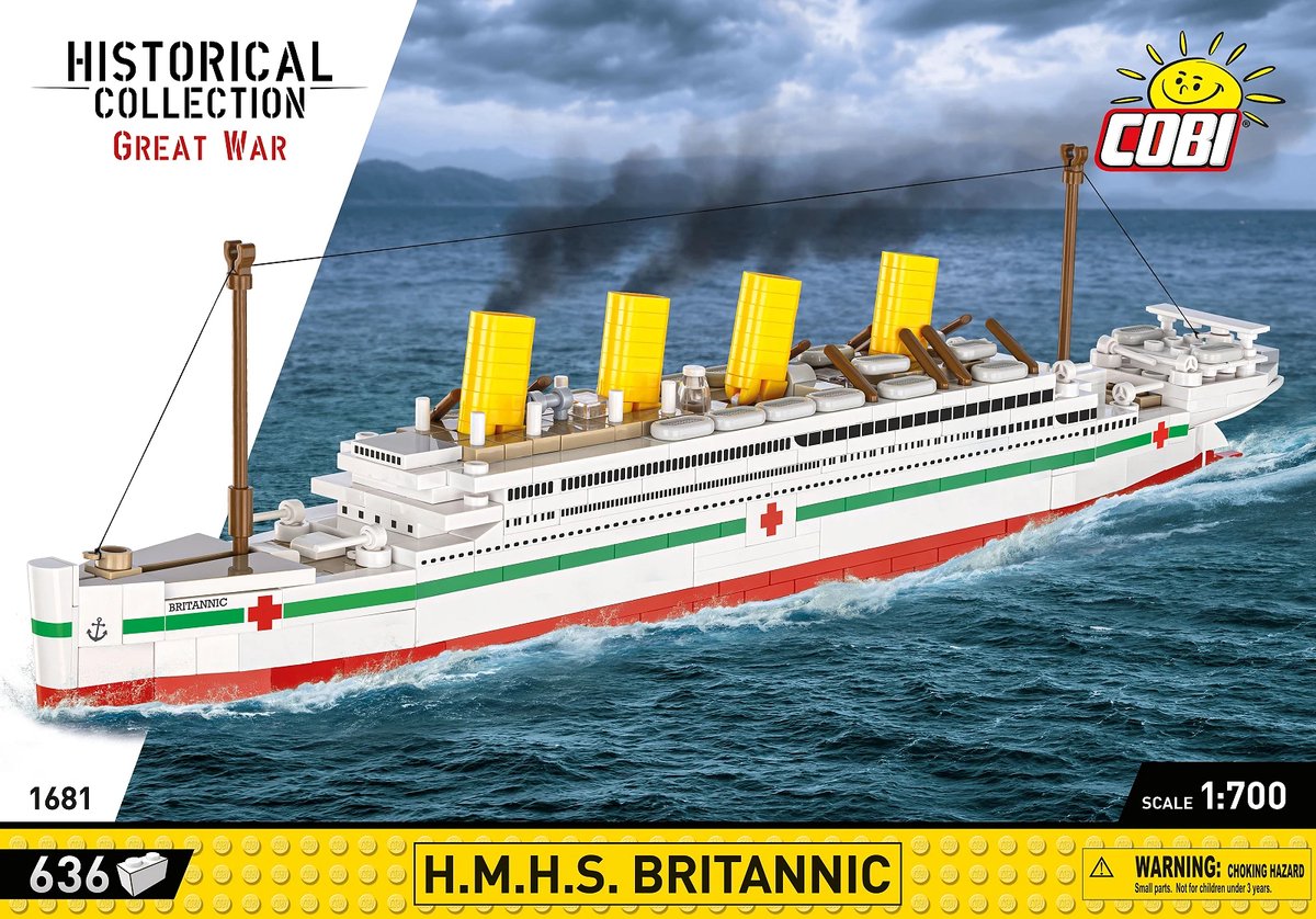 COBI Historical Collection - H.M.H.S. Britannic Constructiespeelgoed thumbnail 3