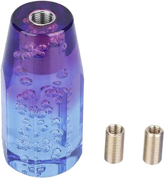 Schakelpook Knop - Versnellingspook - Auto Interieur - Diamant Kristal Design - 15cm Lengte - Blauw Paars — afbeelding 2