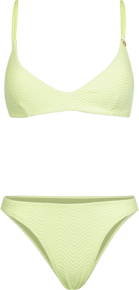 Brunotti Jezzlee-Chevron Bikini Set Daiquiri Dames Bralette Bikini Top 44 Groen